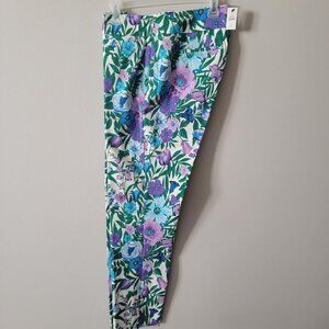 NWT! TALBOTS Chatham Ankle Pants Size 10 Floral Print Retail $109!!